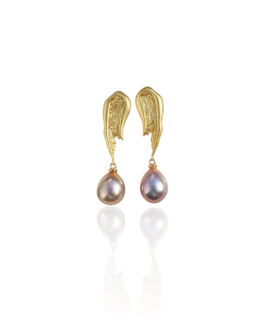 ‘’Floral Word‘’ Pigment Earrings