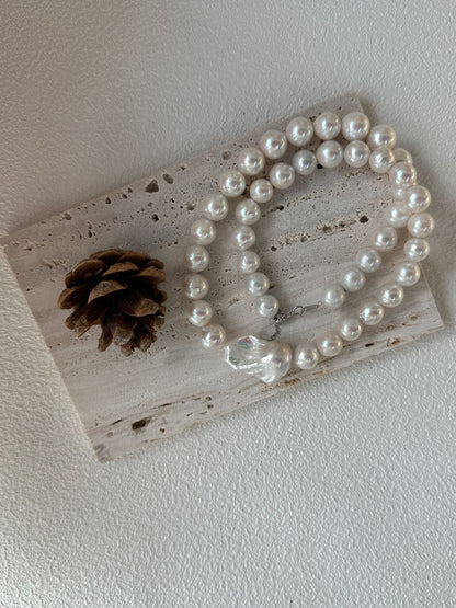 Natural Creamy Angel Pearl Necklace
