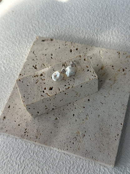 Keshi Diamond Earrings