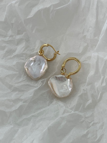 Round Baroque Earrings