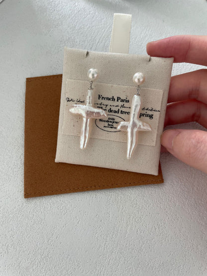 Starfish Pearl Earrings
