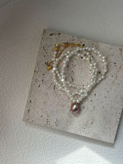 Pink Lace Necklace