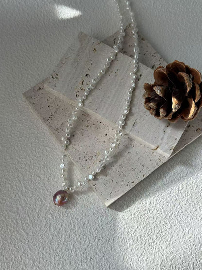 Pink Lace Necklace