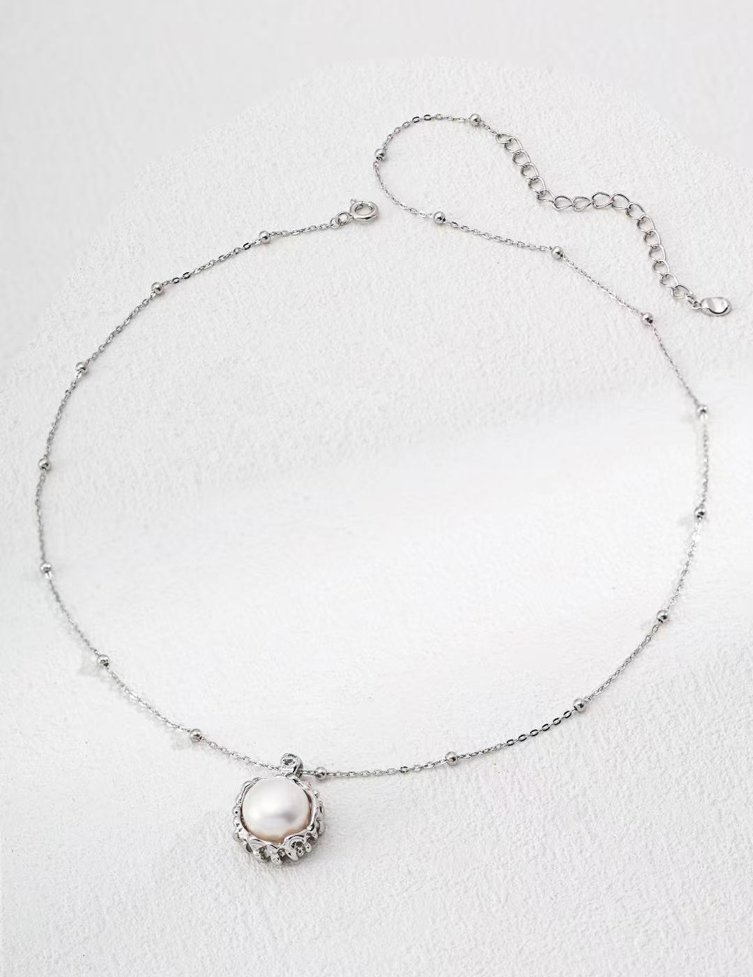 Sun flower Large Natural pearls Necklace