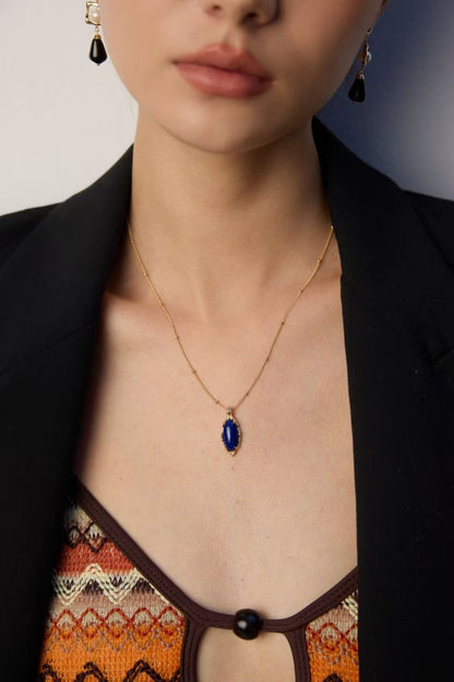 Baroque Lapis Lazuli Pendant