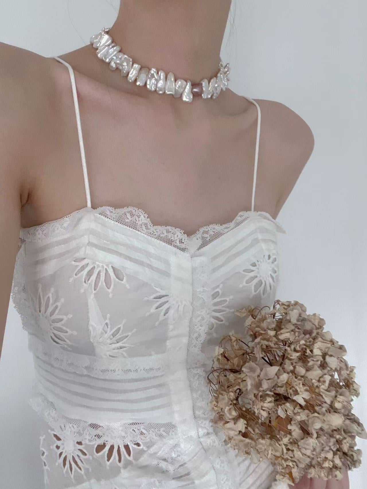 Purple Garlands Pearls Set