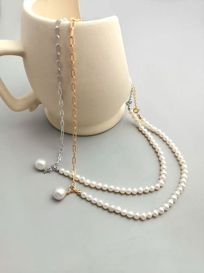 Pendant Pearl Half Necklace
