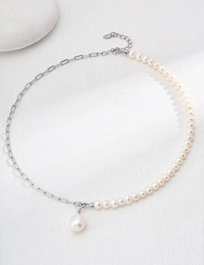 Pendant Pearl Half Necklace