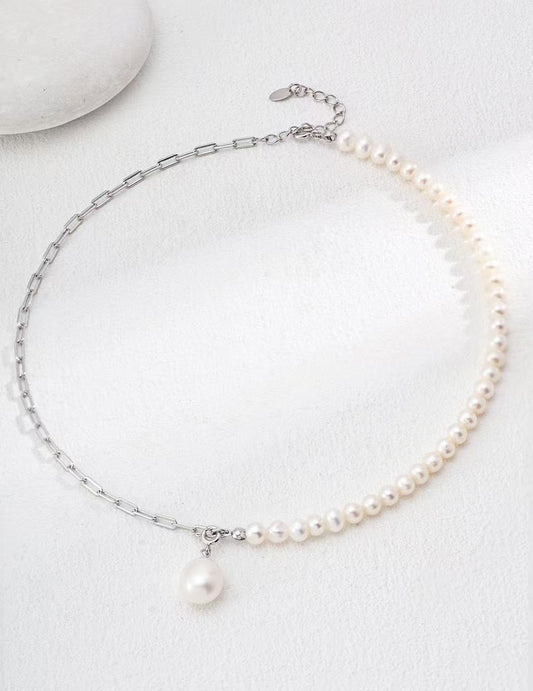 Pendant Pearl Half Necklace