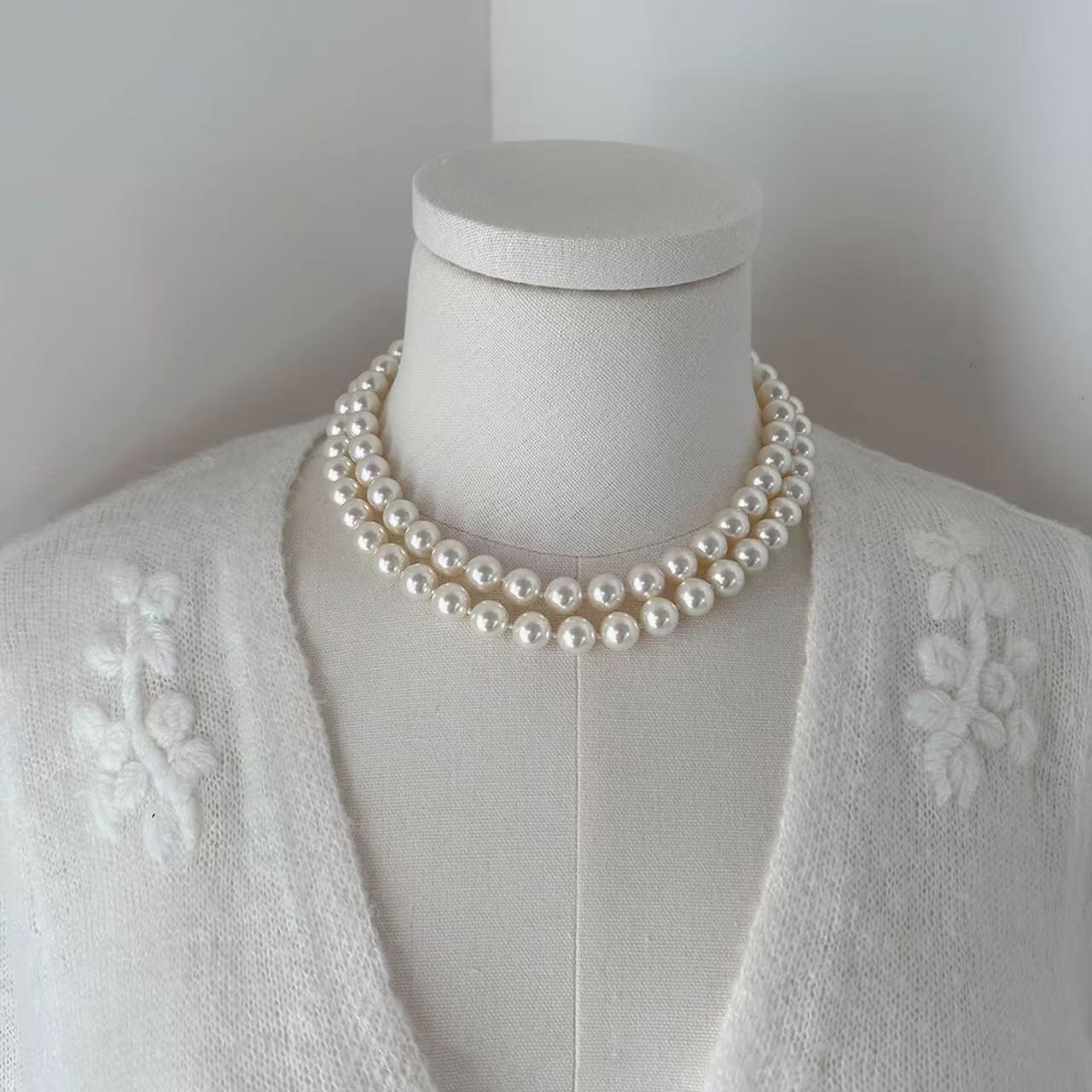 Top Luster Big Core Edison Pearl Necklace