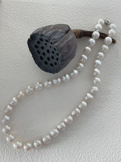 Top Luster Big Core Edison Pearl Necklace