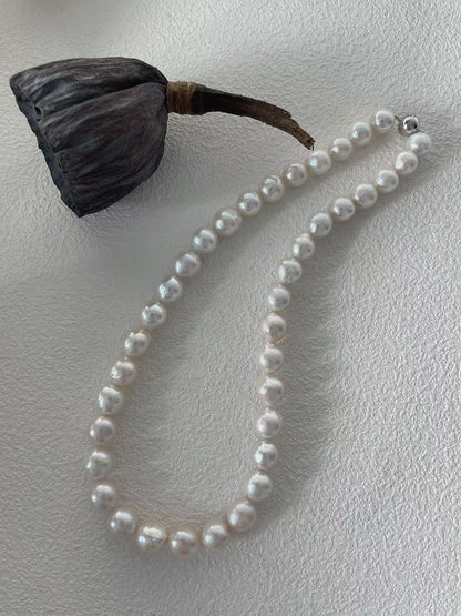 Top Luster Big Core Edison Pearl Necklace