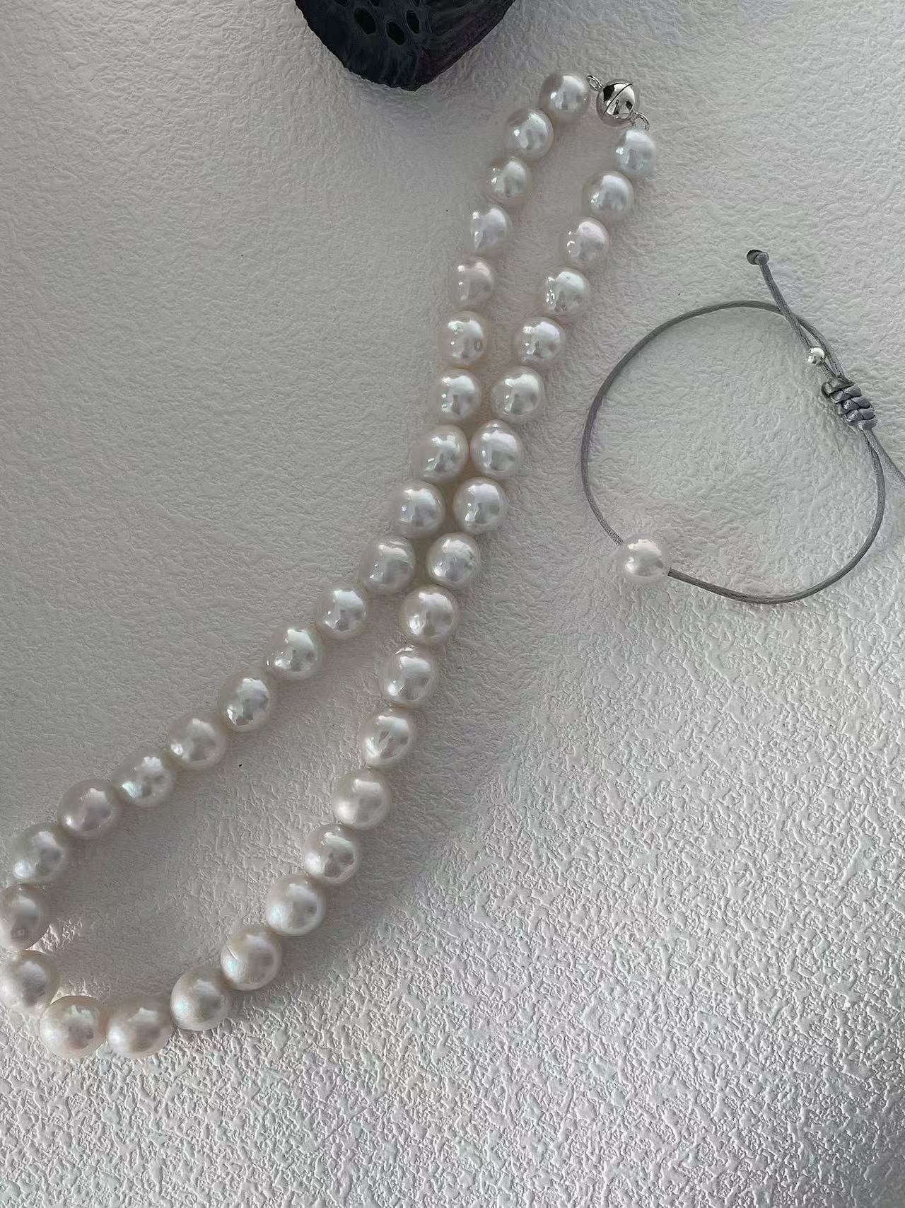 Top Luster Big Core Edison Pearl Necklace