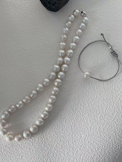 Top Luster Big Core Edison Pearl Necklace