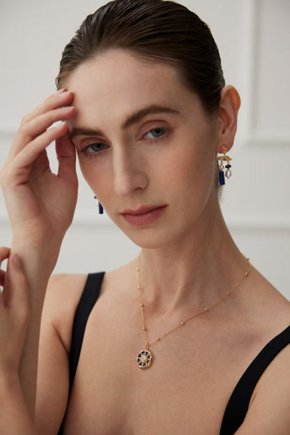 'Rainy and Sunny Days' lapis lazuli Earring
