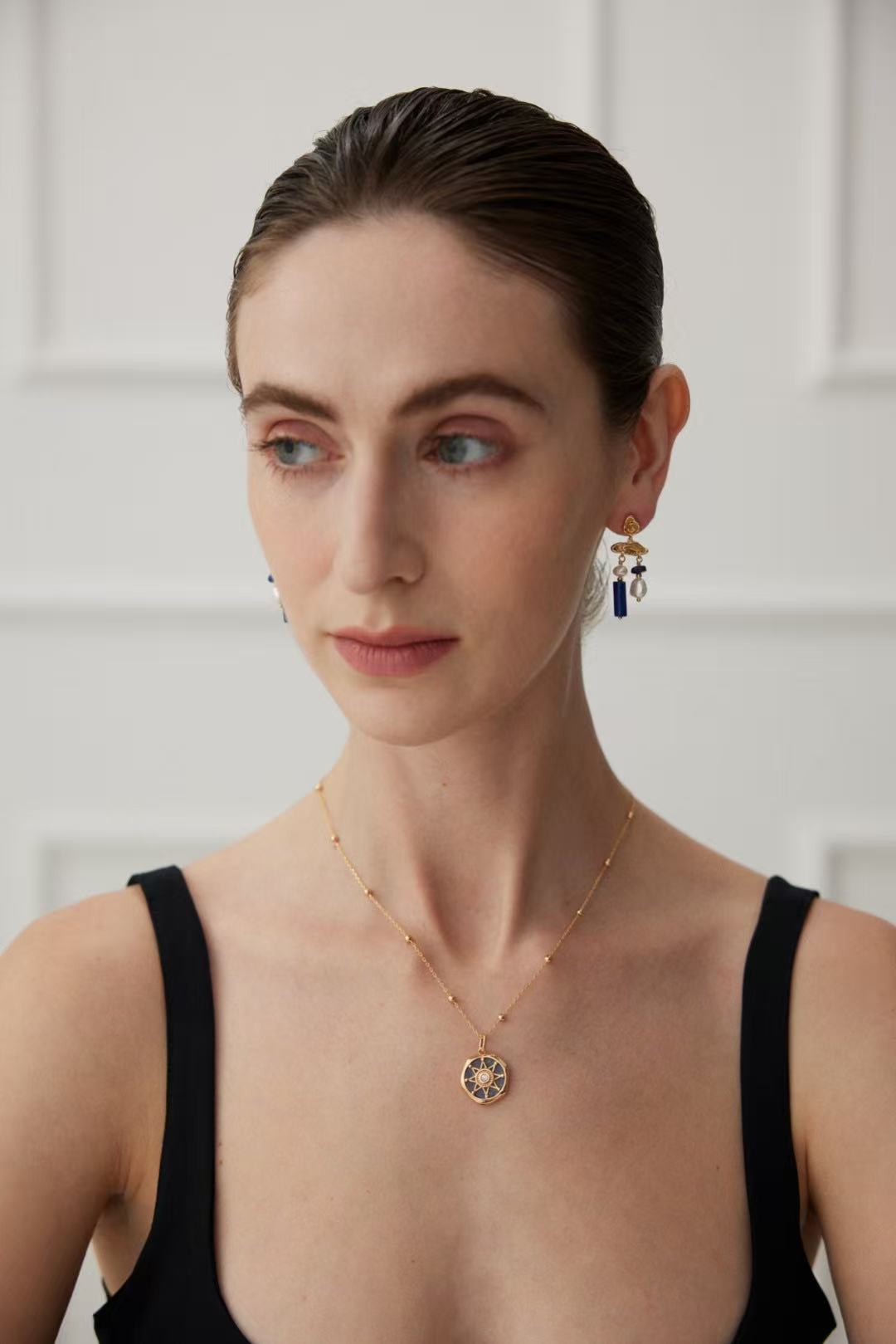 'Rainy and Sunny Days' lapis lazuli Earring