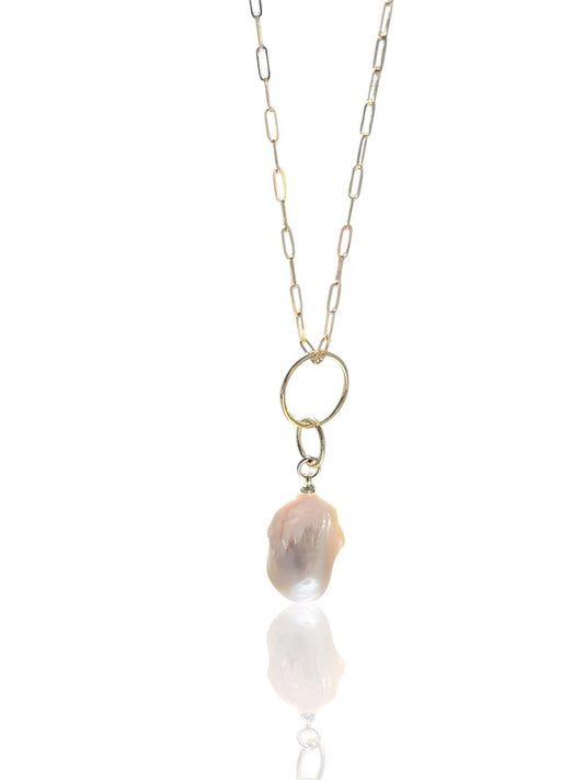 ‘Moonlight and Planetary Rings’ Warm White Baroque Pendant