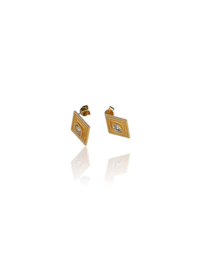 Golden ‘Greek Eyes’ Bracelet, Earrings and Necklace Set