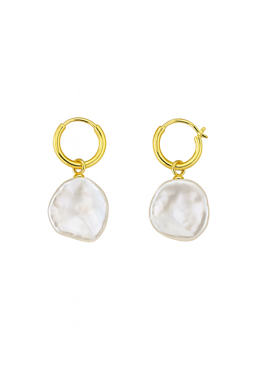 Round Baroque Earrings