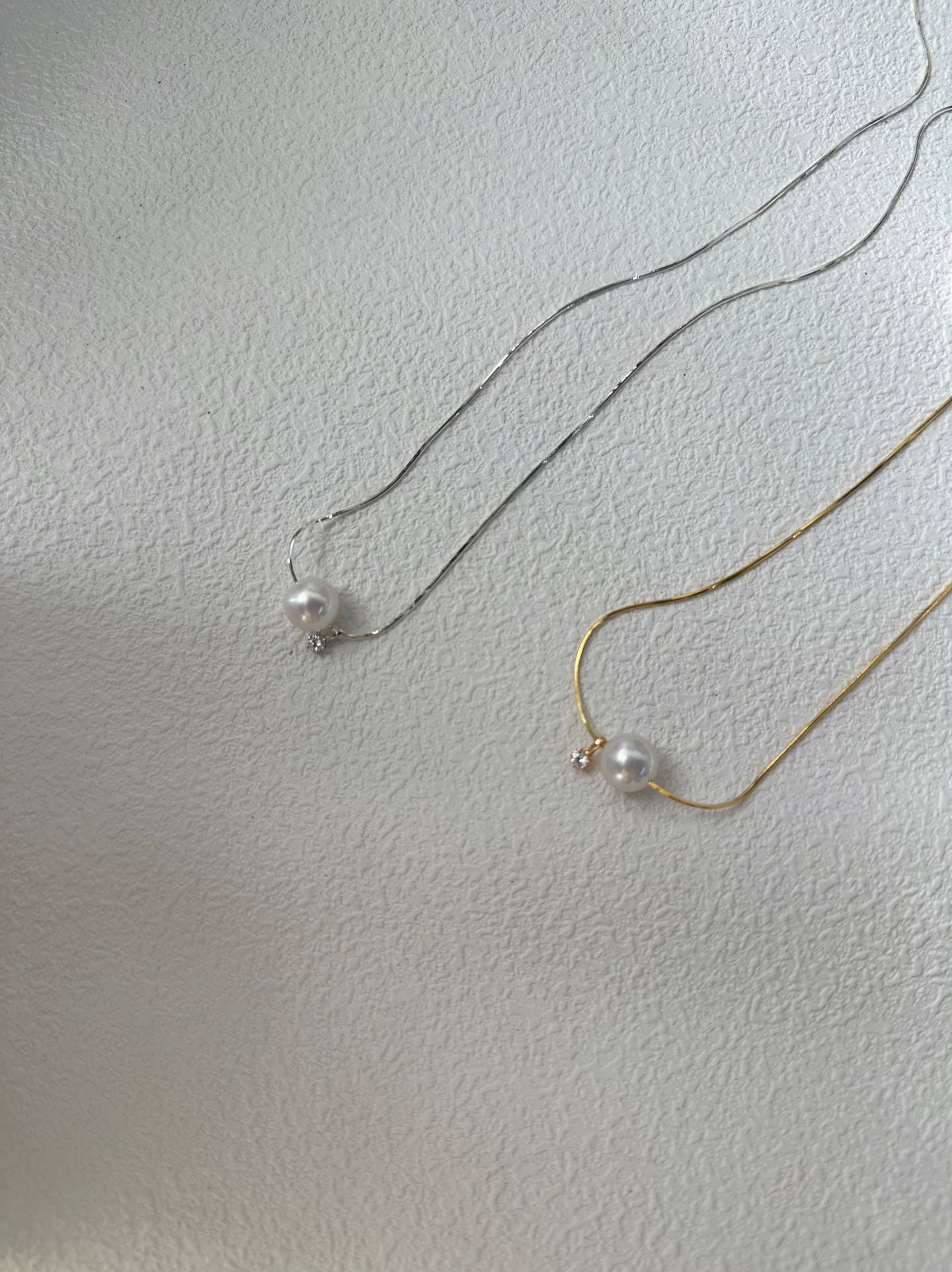 Seawater Round Pearl Diamond Necklace