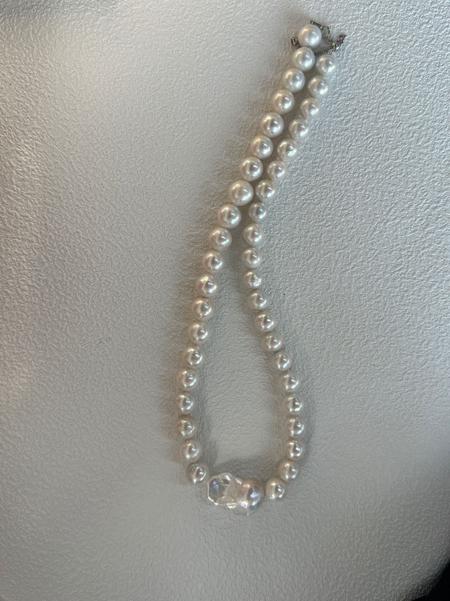 Natural Creamy Angel Pearl Necklace