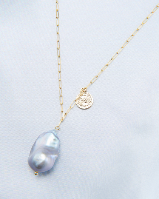 Blue Blood Baroque Necklace