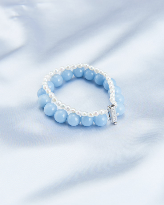 Larimar Pearl Bracelet