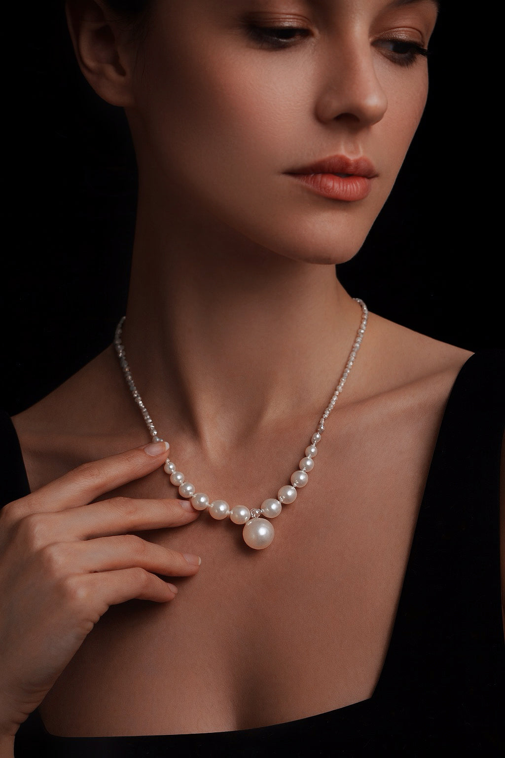 'Nova Grace' Natural Freshwater Pearl Necklace