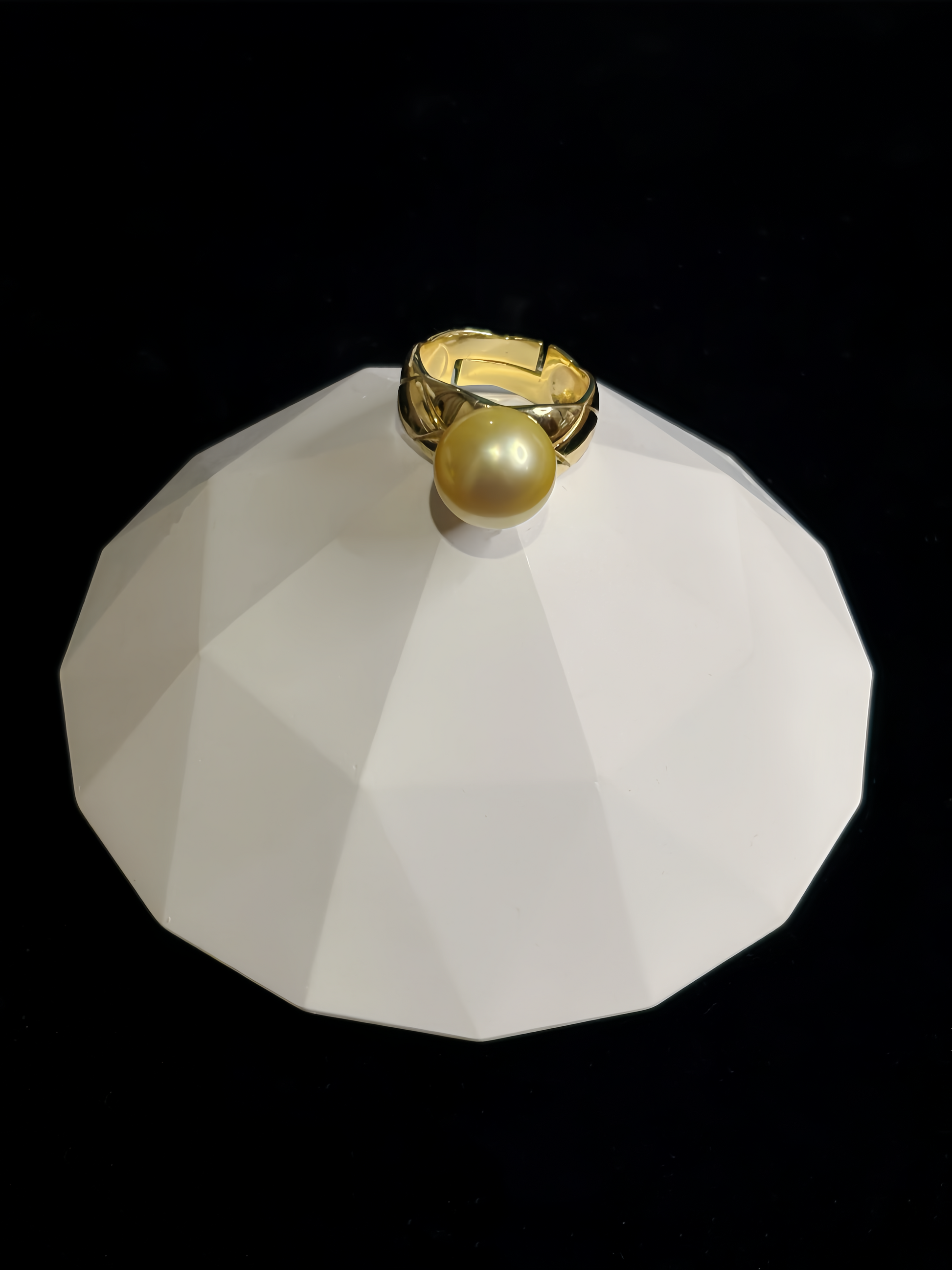 'Golden Age' South Sea Saltwater Gold Pearl Ring