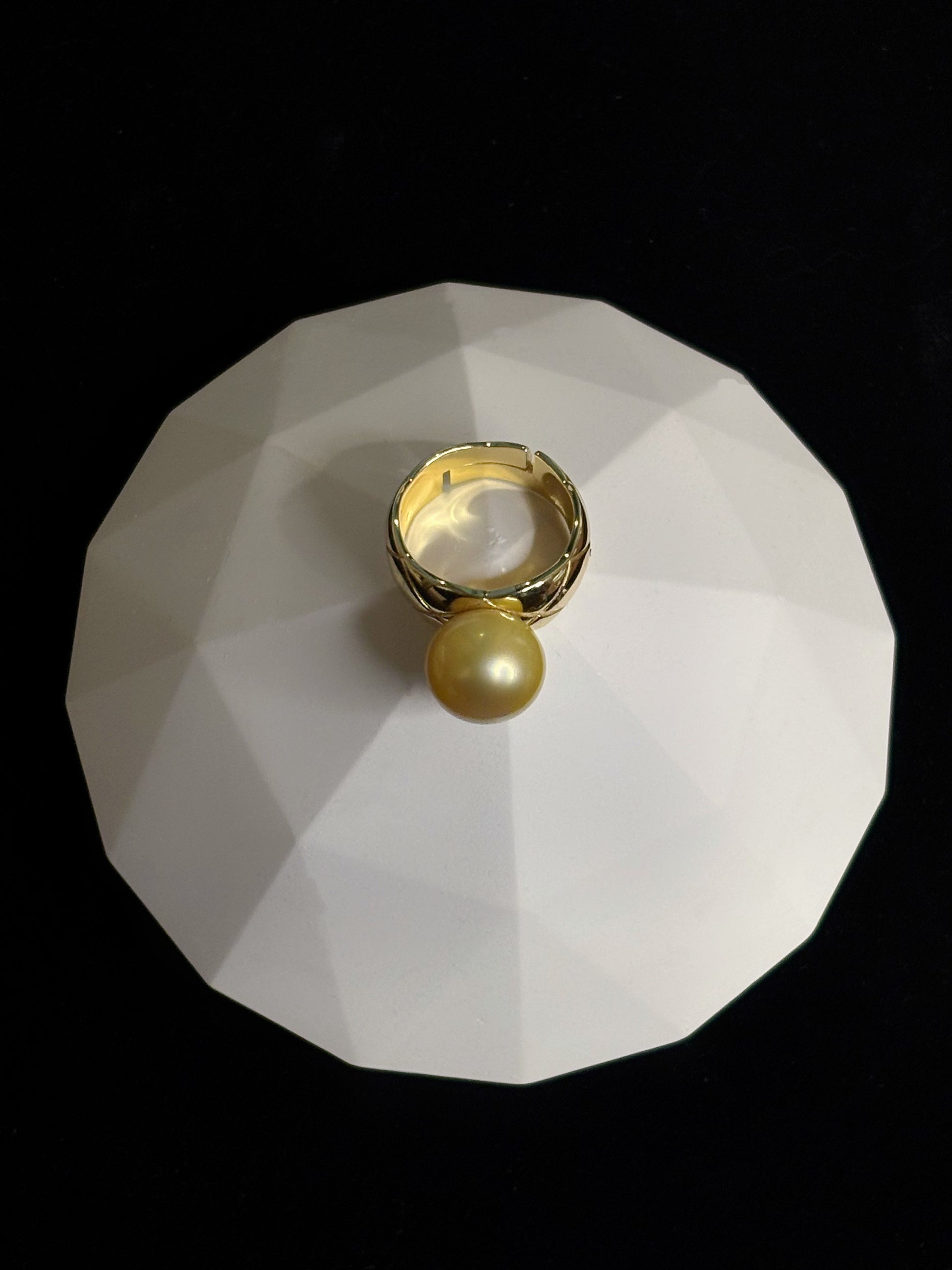 'Golden Age' South Sea Saltwater Gold Pearl Ring