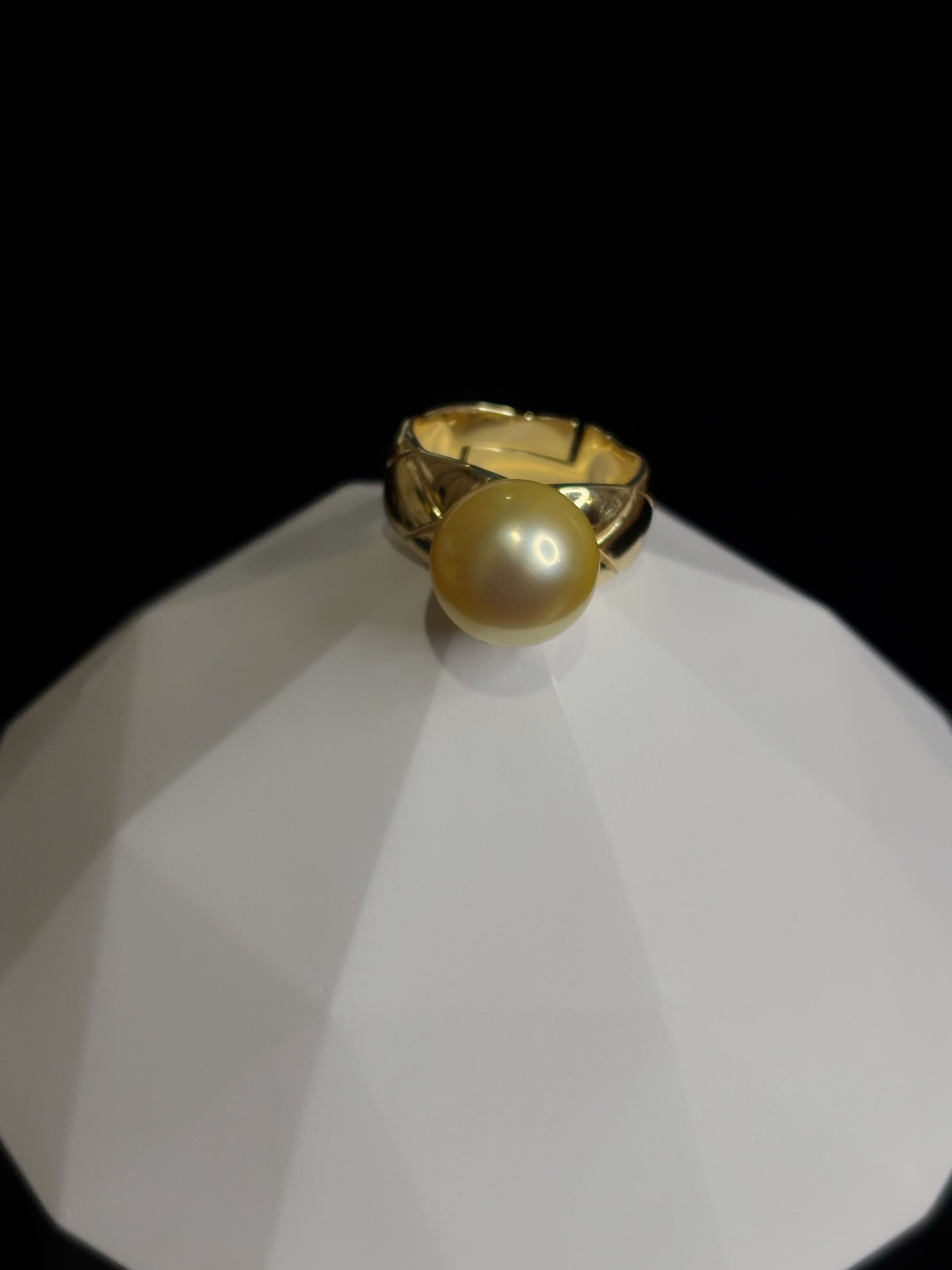'Golden Age' South Sea Saltwater Gold Pearl Ring
