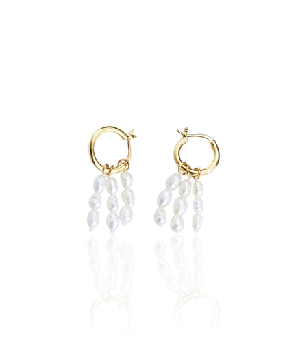 Tassel pearl earrings