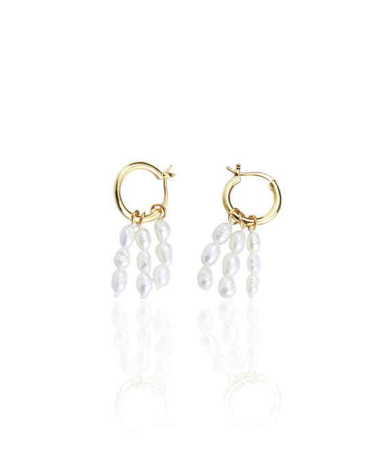Tassel pearl earrings