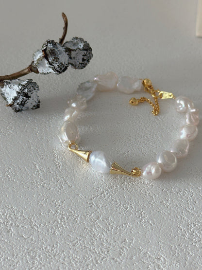 Bluebeard Pearl Bracelet&Necklace Set