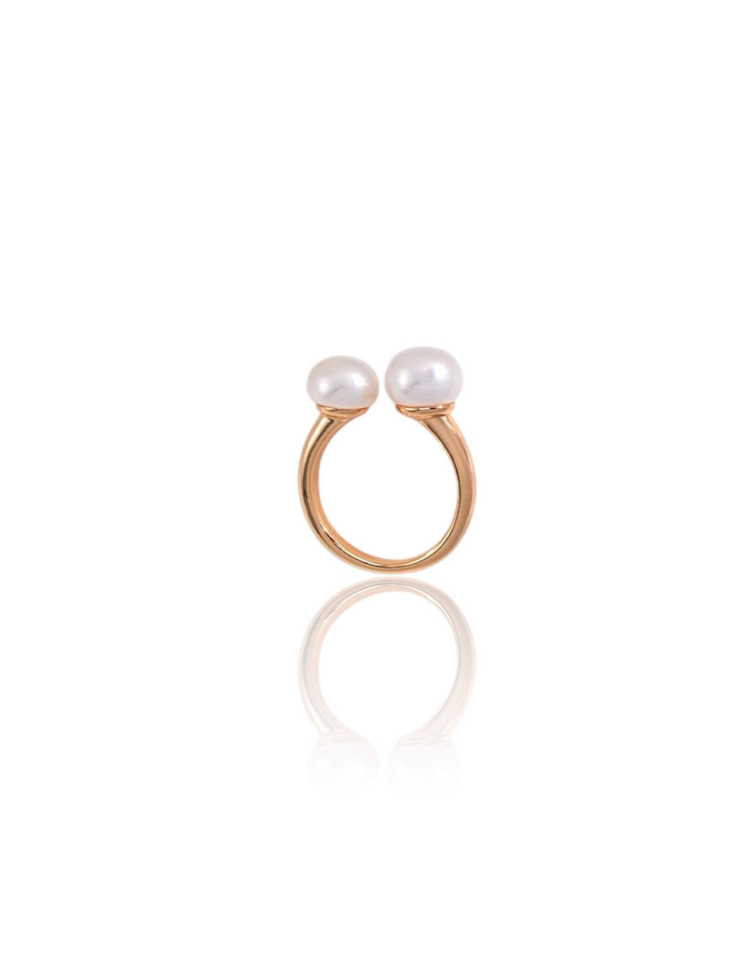 Nude Pearl Floating Ring
