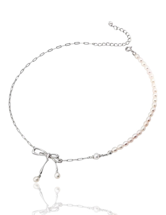 Butterfly Delicate Pearl Necklace