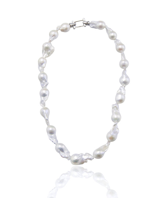 Bone Baroque Necklace