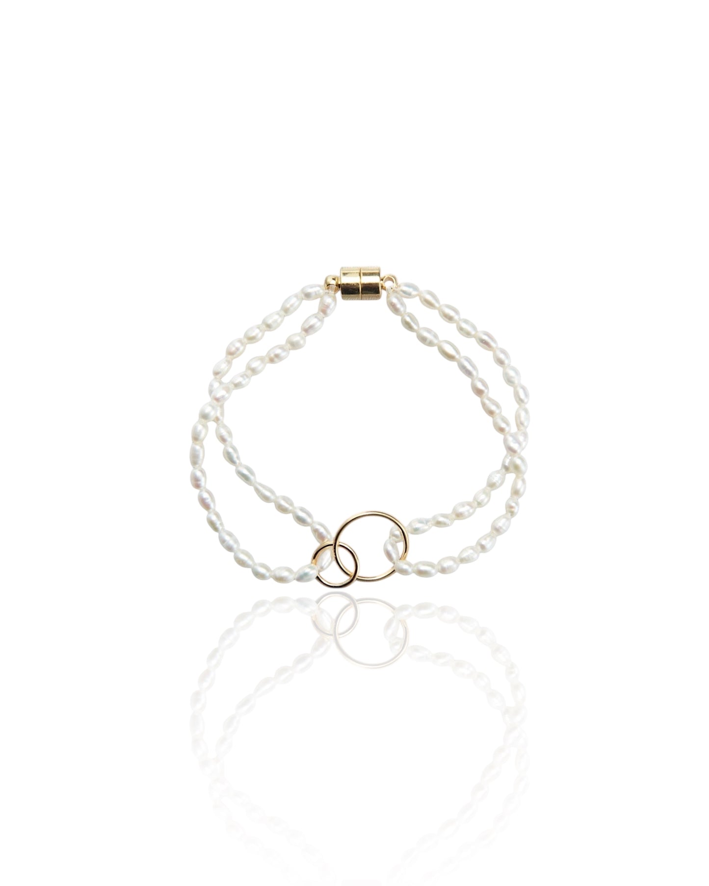 Double-layered Slim Pearl Bracelet