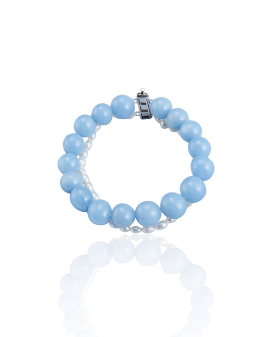 Larimar Pearl Bracelet