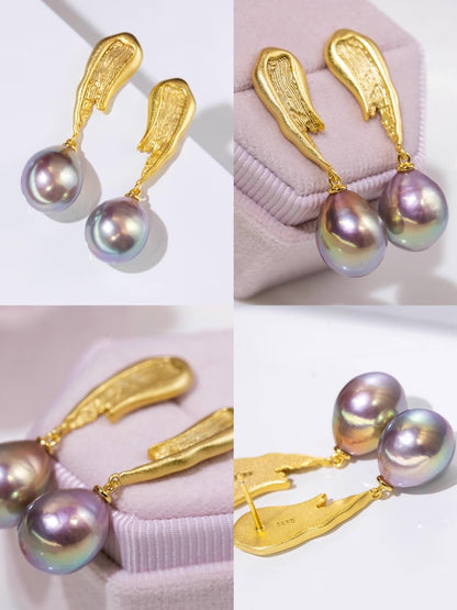 ‘’Floral Word‘’ Pigment Earrings