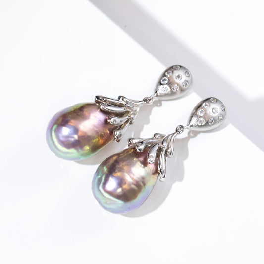 ‘’Floral Word‘’ Pod Earrings