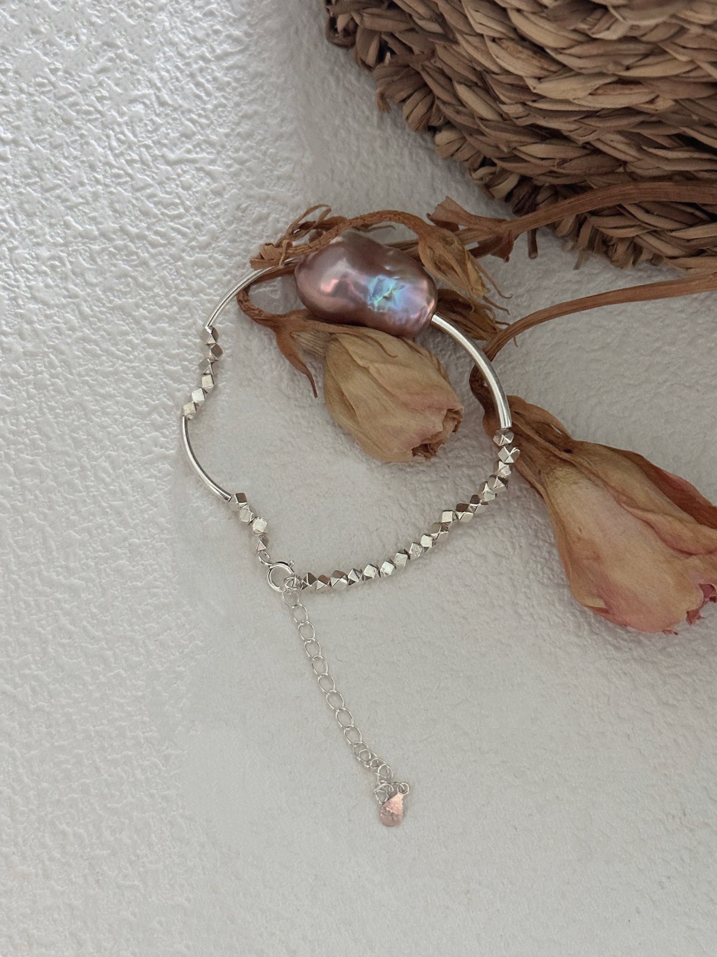Pink Sakura Baroque Bracelet