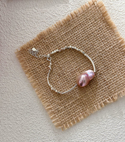 Pink Sakura Baroque Bracelet