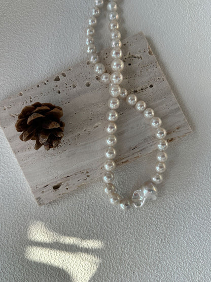 Natural Creamy Angel Pearl Necklace