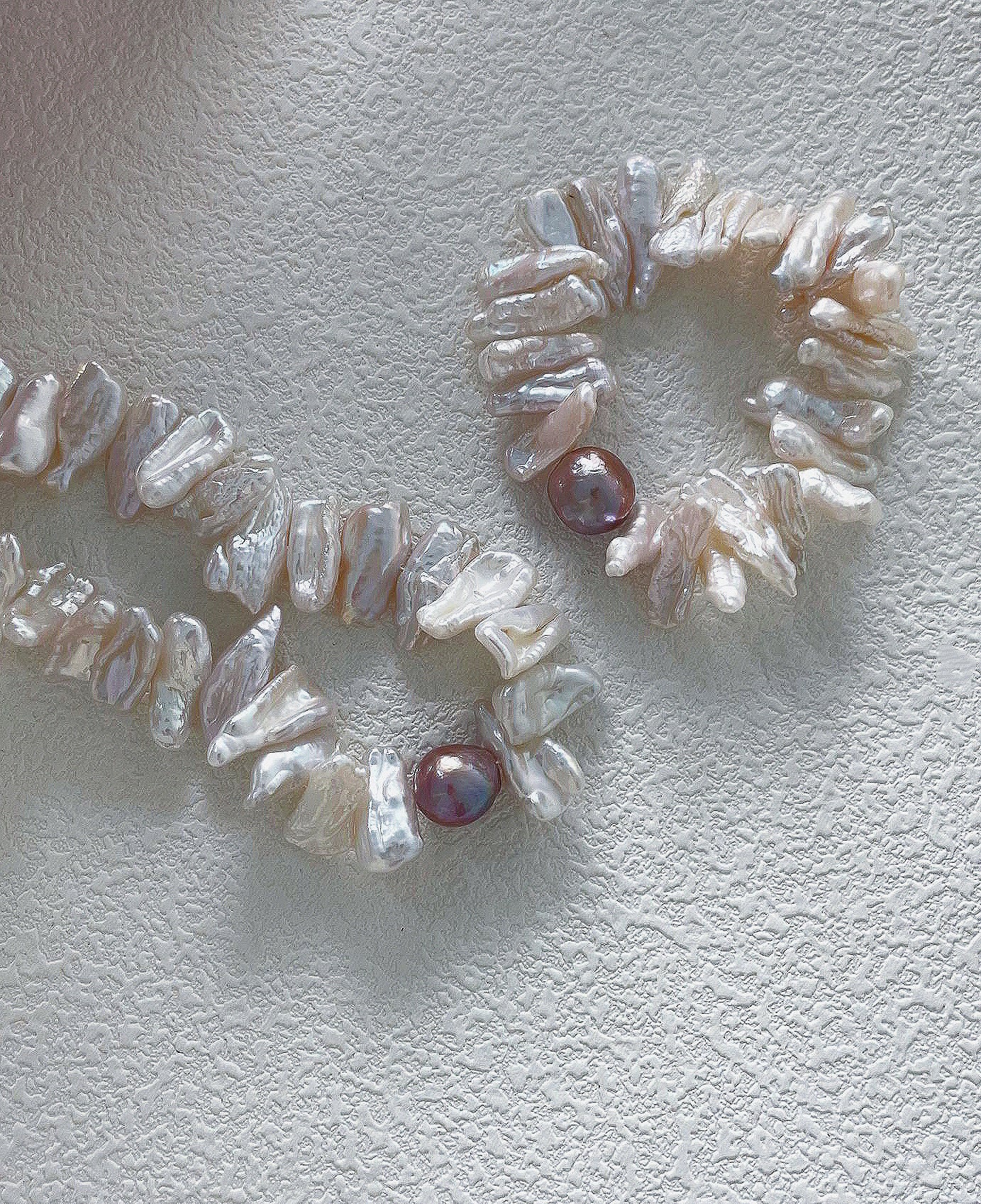 Purple Garlands Pearls Set