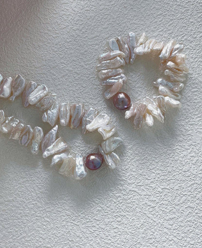 Purple Garlands Pearls Set