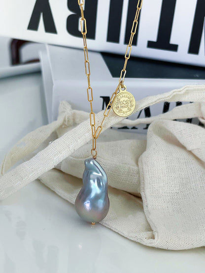 Blue Blood Baroque Necklace