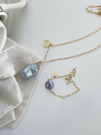 Blue Blood Baroque Necklace
