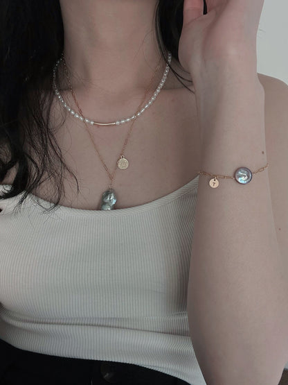 Blue Blood Baroque Necklace