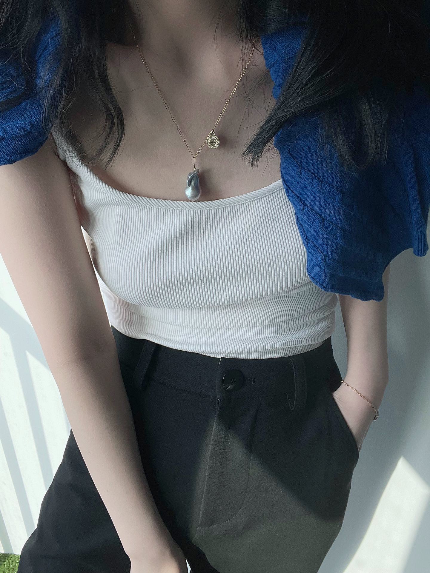Blue Blood Baroque Necklace